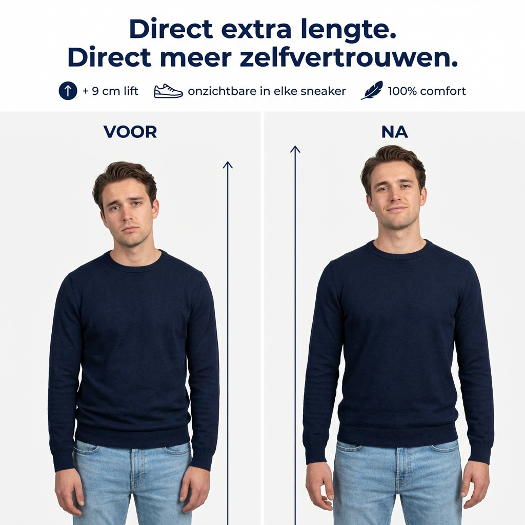 ConfiLift Premium Inlegzolen - Discrete Hielverhoging & Ergonomisch Comfort