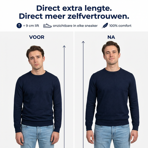 ConfiLift Premium Inlegzolen - Discrete Hielverhoging & Ergonomisch Comfort